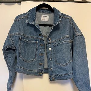 Old Navy Cropped Jean Jacket, size S